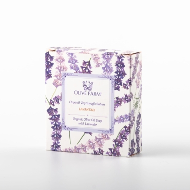 Organic Olive Oil Soap with lavender essential oil 90g Organic Olive Oil Soap with lavender essential oil 90g