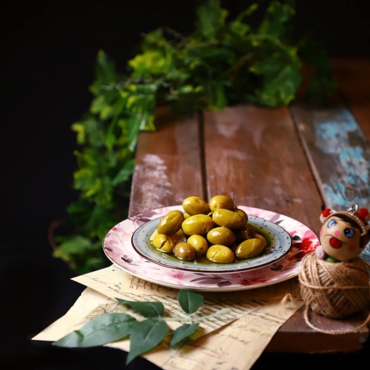 Green Olives marinated with Rosemary & Herbs